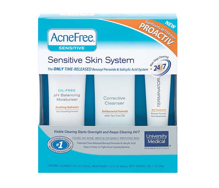 ครีมรักษาสิว AcneFree Sensitive Skin System