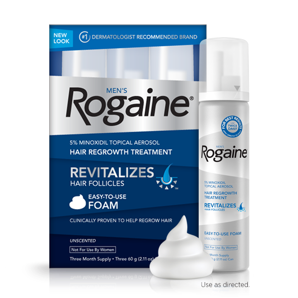 ยาปลูกผม ผู้ชาย Rogaine Foam minoxidil 5 %